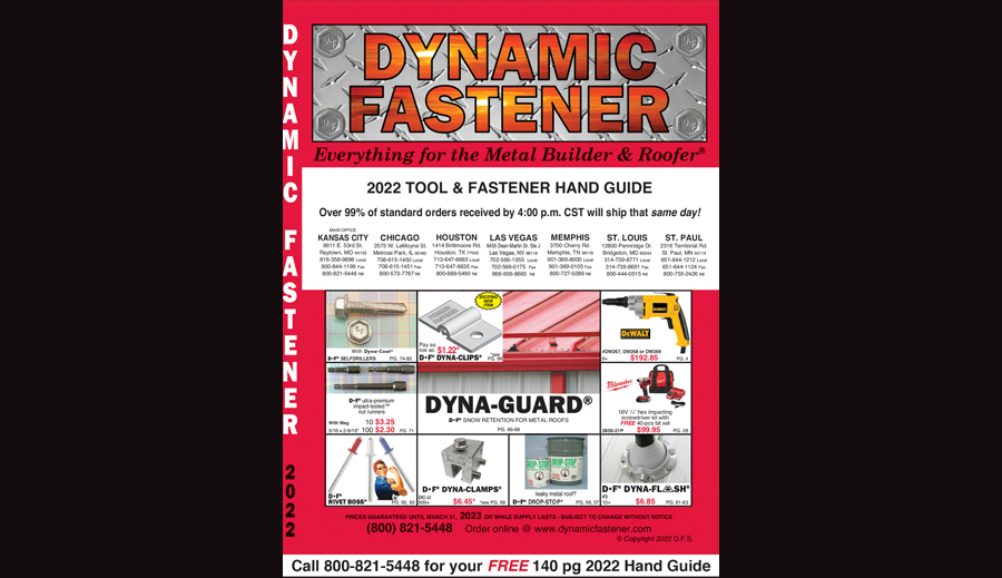 Dynamic Fastener Releases New 2022 Hand Guide