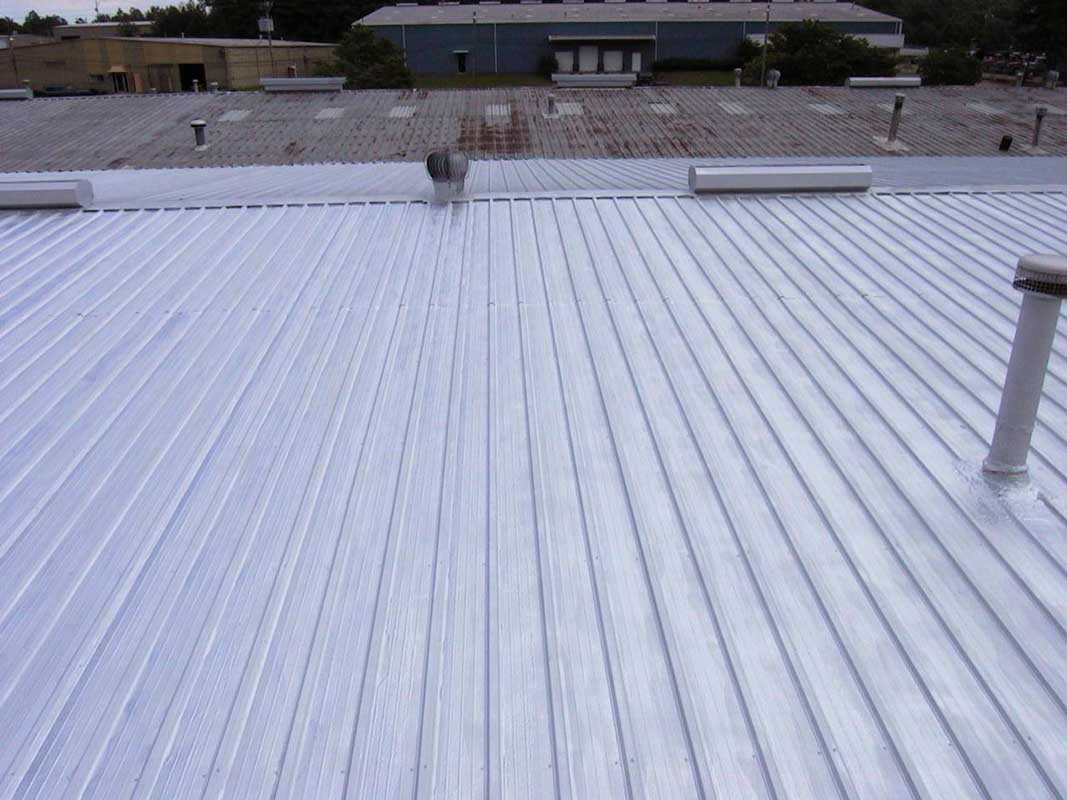 Coating Prolongs Life Of Warehouse Metal Roof