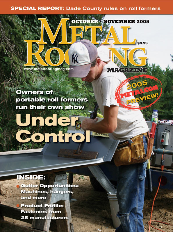 Roofer survives with a roll former: Decades on, central Wisconsin roofer still going strong