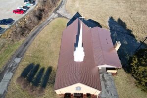 Miller Chapel, Maynardville, Tennessee. Photo courtesy of True Metal Supply
