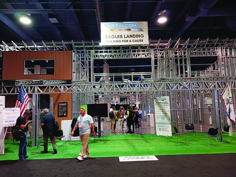 Throughout the course of the show, presentations were held at the Eagles Landing CFS building, which was constructed right on the exhibit floor.