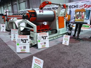The Mac-Tech exhibit included statistics of how much machines cost to run per hour, helping potential investors visualize how equipment can build their bottom line. 