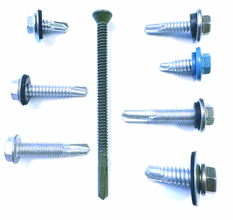Self drilling screw selection. Photo Courtesy of Direct Metals, Inc.