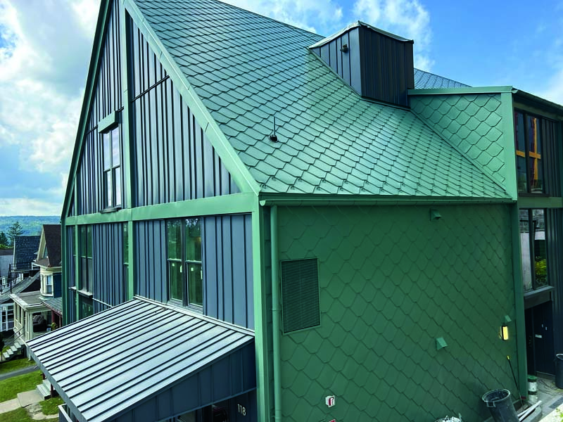 Hemlock Green CastleTop® Panels Define Architectural Identity at Catherine Commons