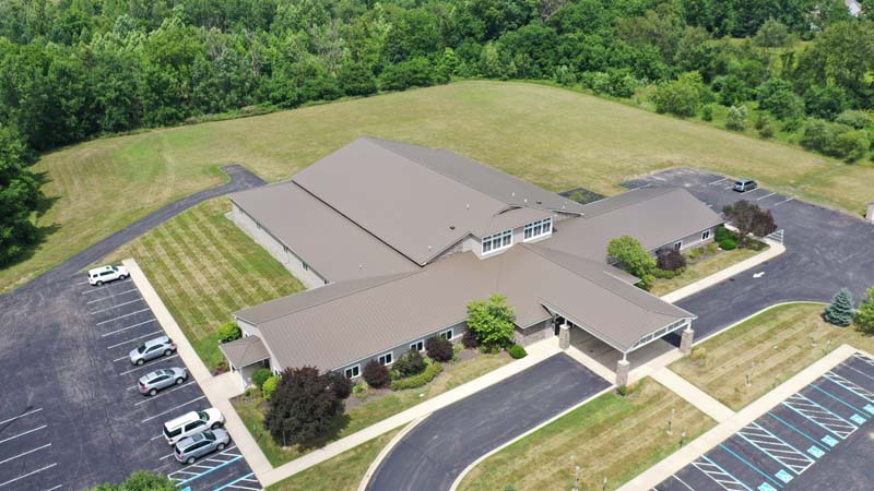Sheffield Metals Supplies Coil for Major Winona Lake Grace Church Re-Roofing Project