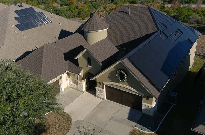 Green Knight Solution Balances Granite Ridge Shingles with Standing Seam Solar Area