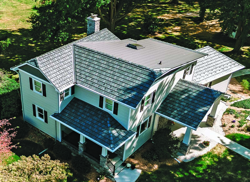 Long-Lasting Metal Roofing System Enhances Classic Residential Design