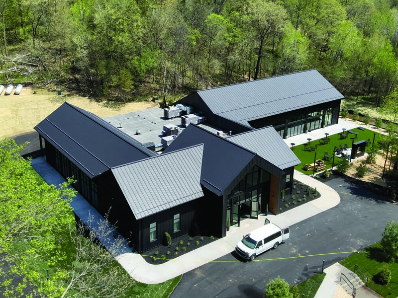 Luxury Wedding Venue in Pepin Features Snap-Lock Standing Seam Roofing